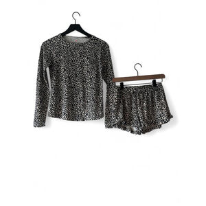 Crewcuts Girls Leopard Print Top & Shorts Set XL (12-14)